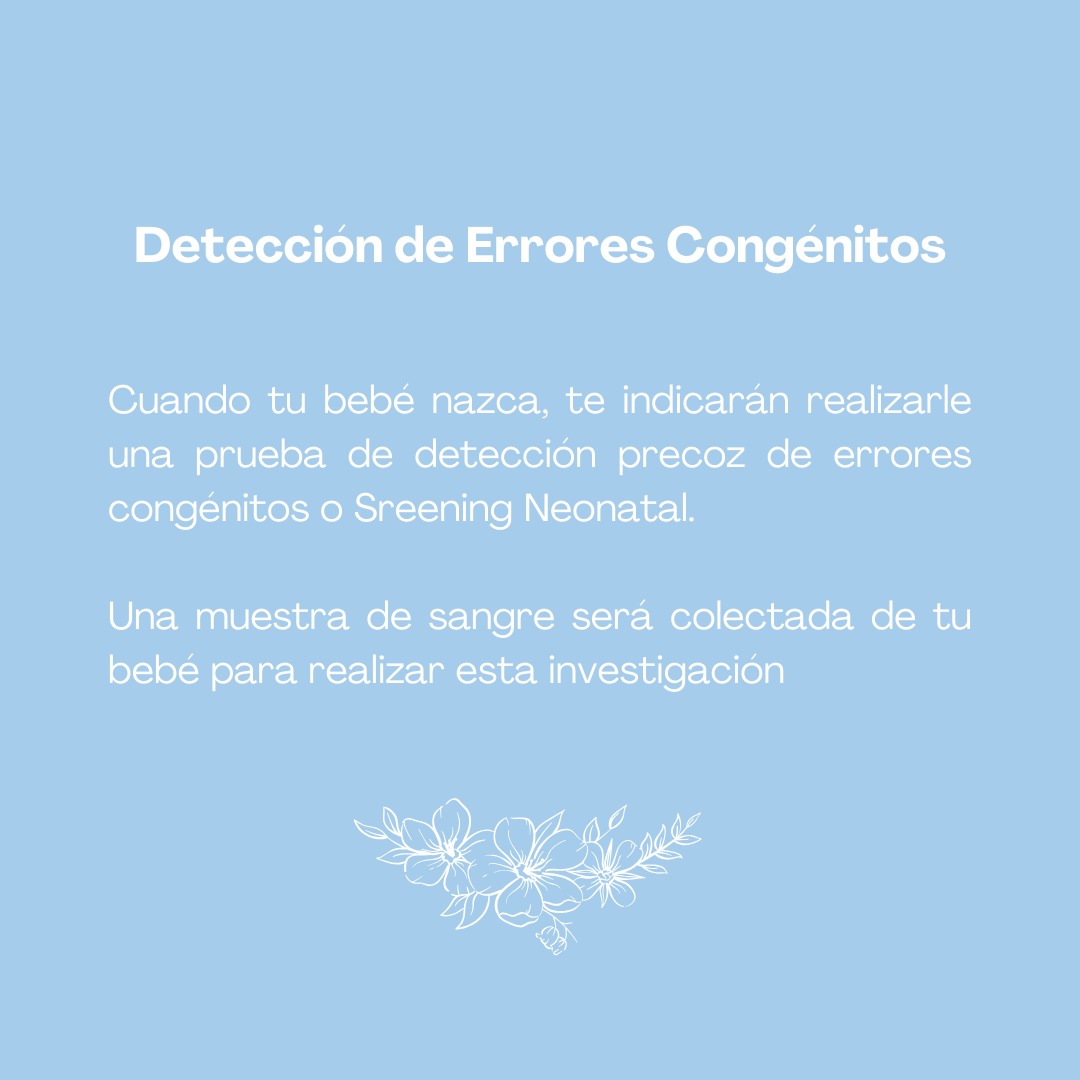 Detecciones de errores congénitos